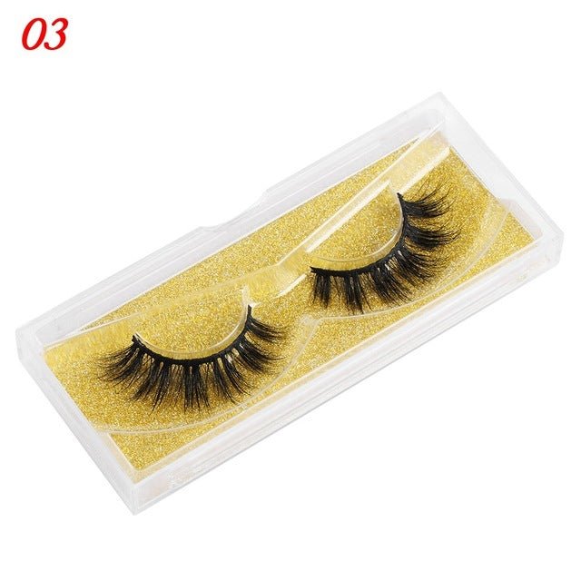 Mink Eyelashes 25mm Wispy Fluffy Fake Lashes - AURA
