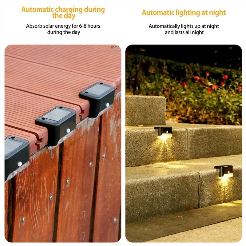 Solar LED Lights Outdoor Garden Light Deck Lamp Solar Stairs Light Waterproof - AURA