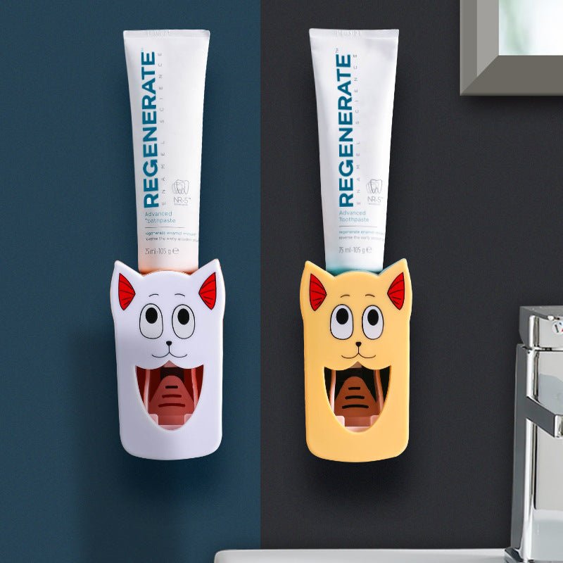 Toilet Toiletries Punch - free Children's Cartoon Toothpaste Dispenser - AURA