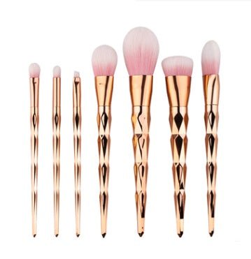 7 makeup brushes, makeup tools, diamond makeup brush foundation brush - AURA
