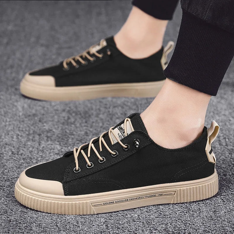 Men Vulcanize Shoes New Canvas Shoes Men Comfort Men Shoes - AURA