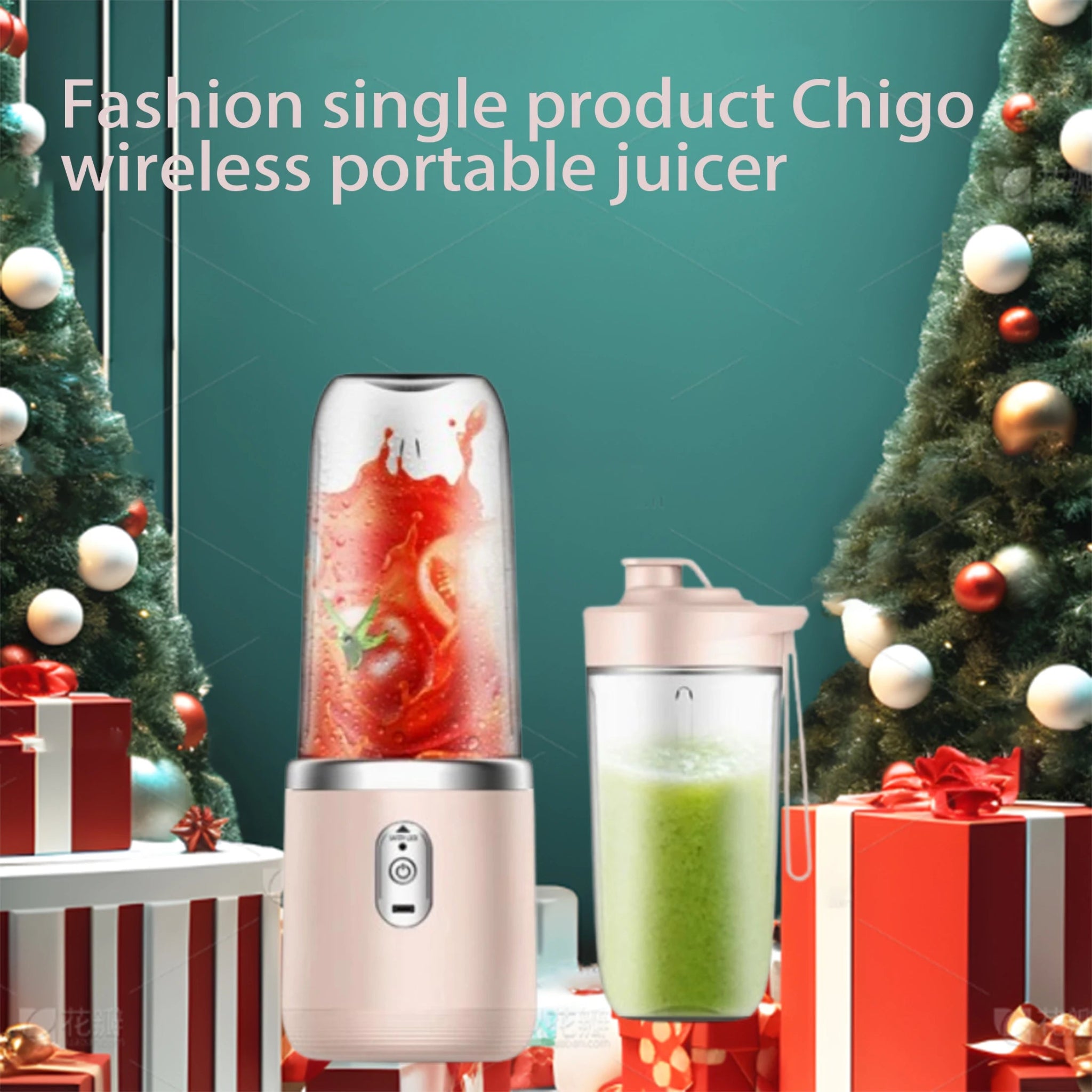 Portable Electric USB Juicer Blender, Double Cup - AURA