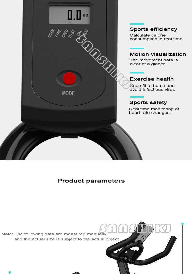 Indoor Fitness Spinning Bike with Bluetooth - AURA