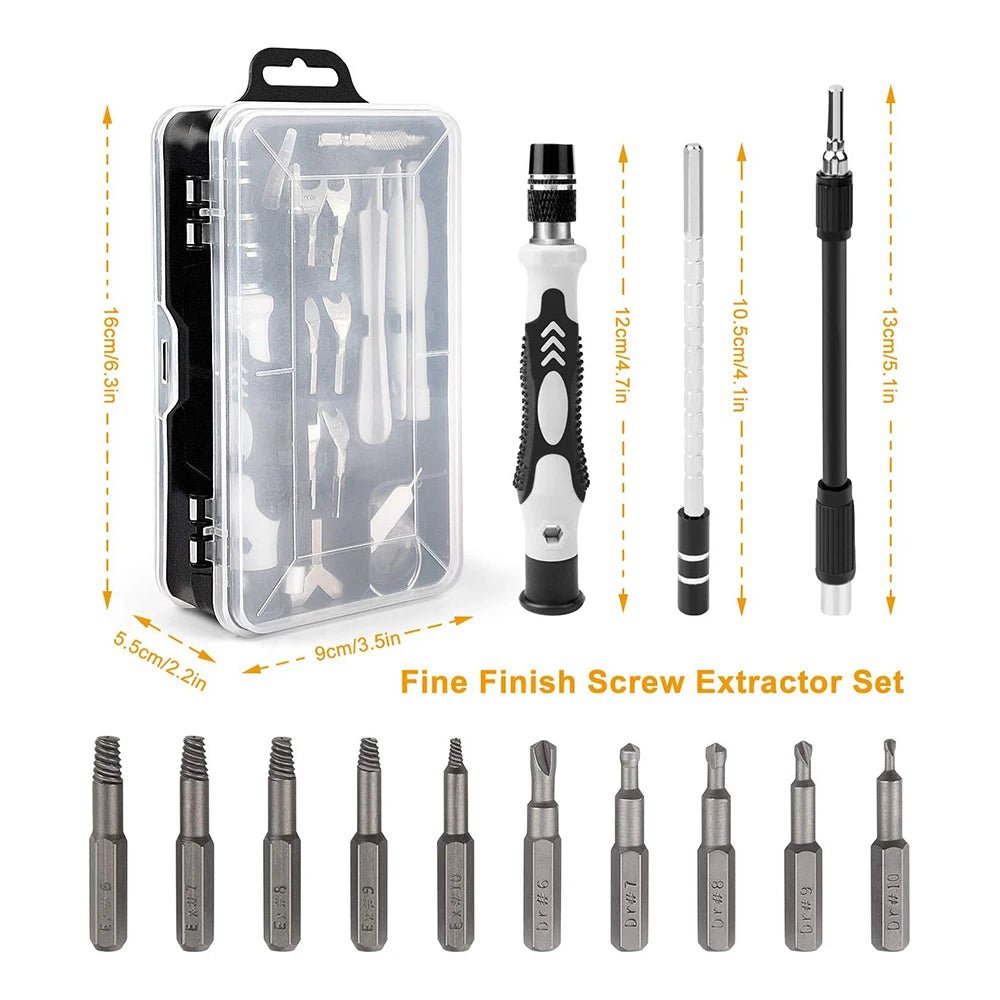 Screwdriver Set Magnetic Torx Phillips Screw Bit Kit WOZOBUY With Electrical Driver Remover - AURA