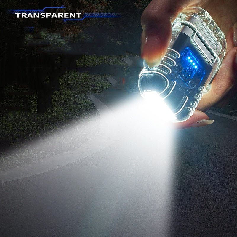 Transparent Shell Double Arc Lighter Waterproof And Windproof - AURA
